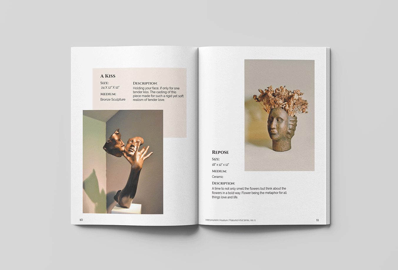 Metromoheim Museum print catalog open